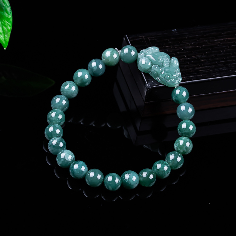 Jewelry & Watches Sp Zo O - سوار بيكسيو من اليشم البورمي الطبيعي،