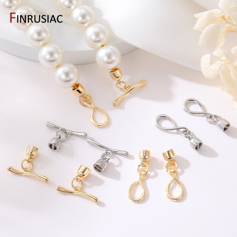 Pearl Necklace - 14K مطلية بالذهب إنفينيتي رمز OT