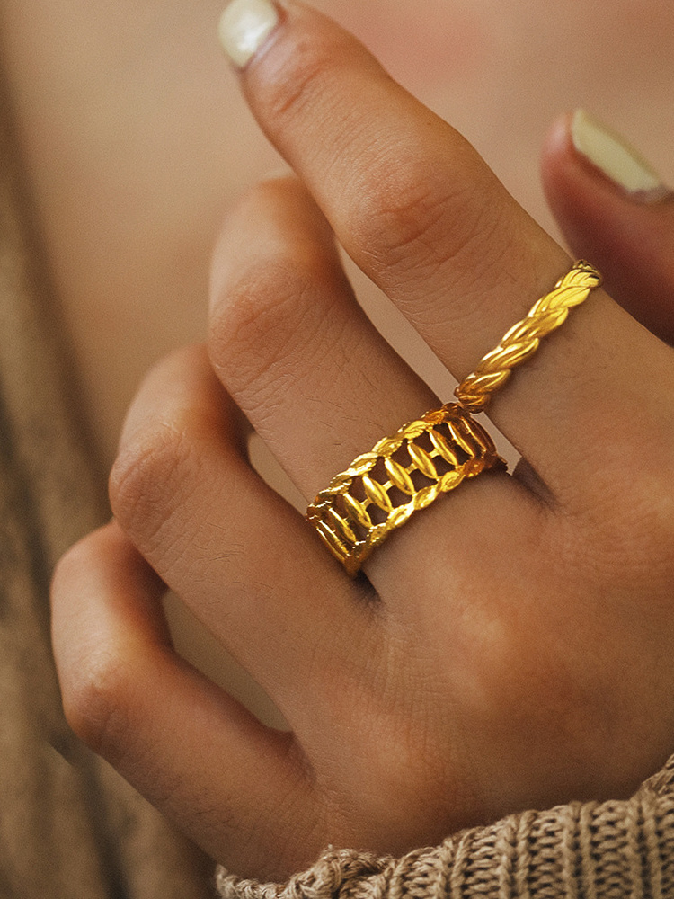Titanium Steel Ring - خاتم مفتوح من التيتانيوم الصلب، مجوهرات