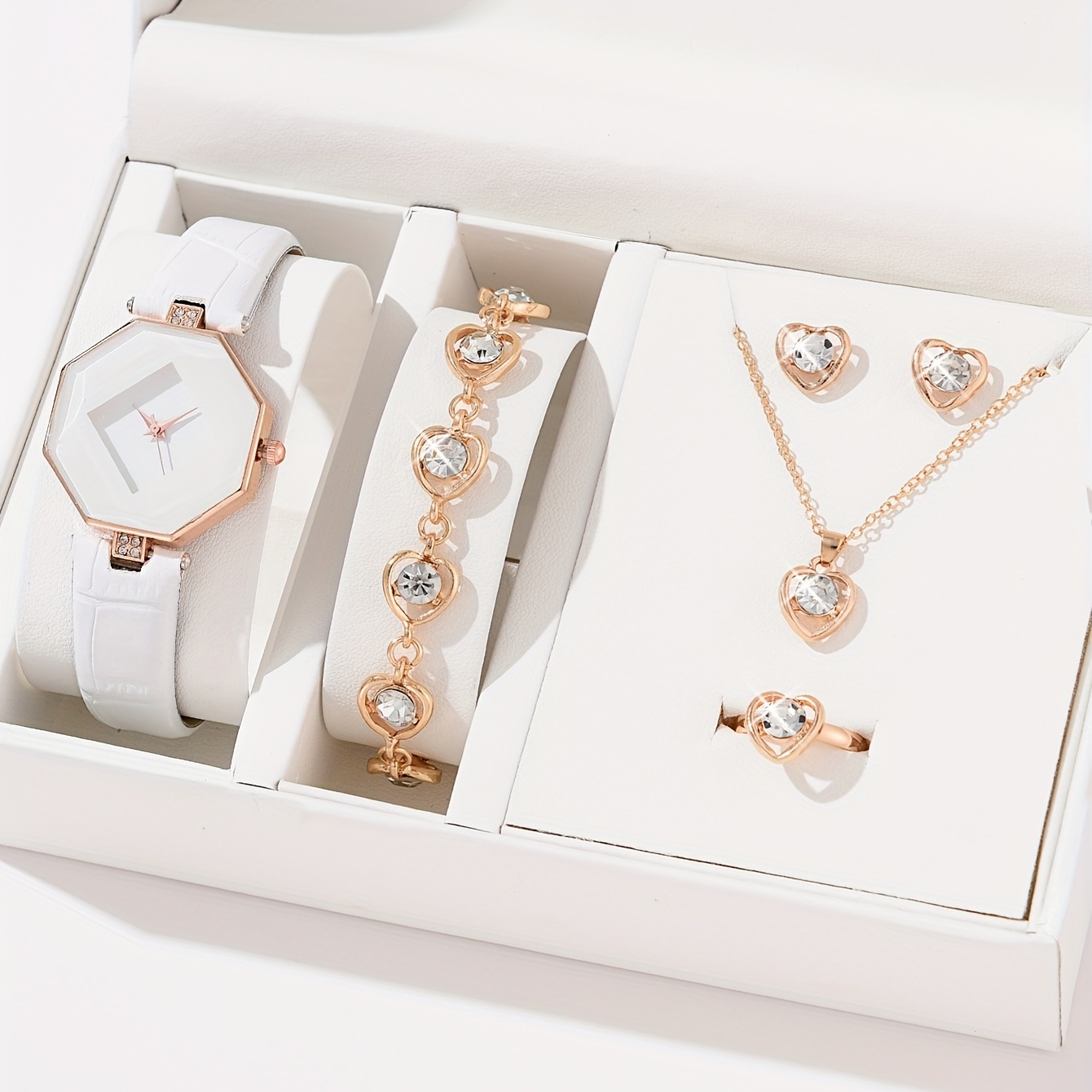 Best Jewelry Watches - ساعة يد كوارتز مزينة بأحجار الراين،