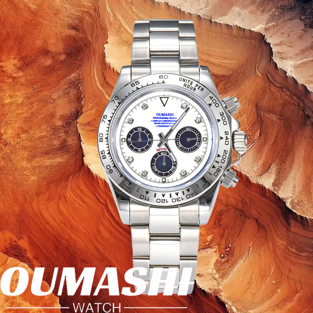 Jewelry For Watches - ساعات فاخرة VK63 بزجاج الياقوت وفولاذ