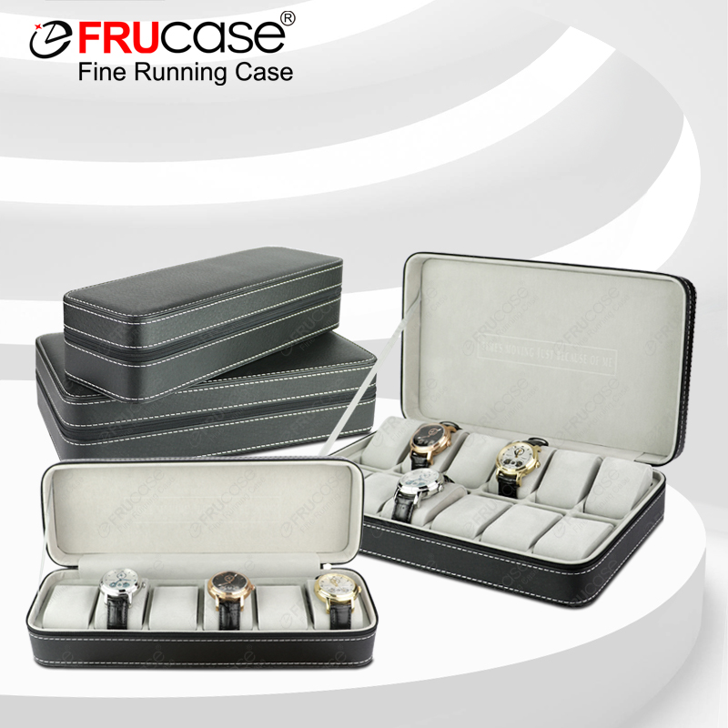 Best Jewelry Watches - FRUCASE الأسود ساعة صندوق 6/12 شبكات