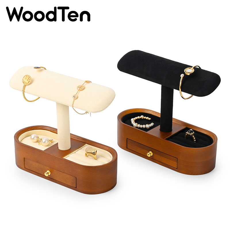 حامل عرض ساعات خشبي مع درج، من - مراجعة Jewelry Organizer Watches وسعره