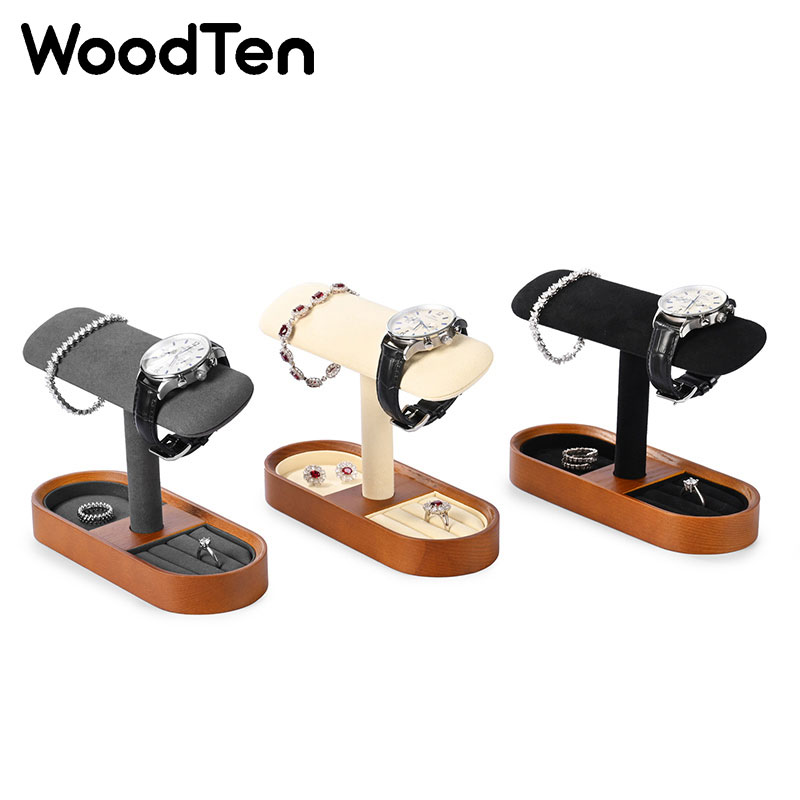 حامل عرض ساعات خشبي مع درج، من - مراجعة Jewelry Organizer Watches وسعره