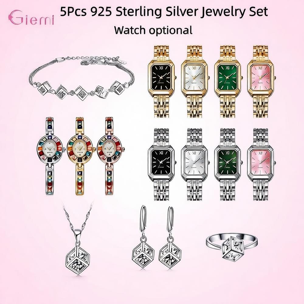 طقم مجوهرات أنيق من الفضة الإس - مراجعة Best Jewelry Watches وسعره