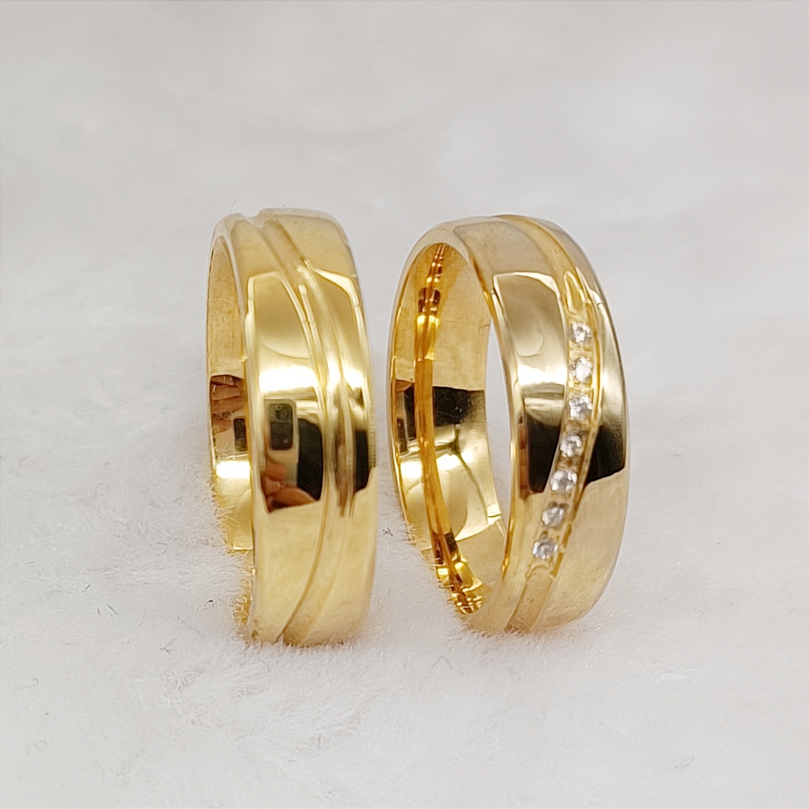 خواتم زفاف للأزواج لامعة غربية - مراجعة Titanium Steel Ring وسعره