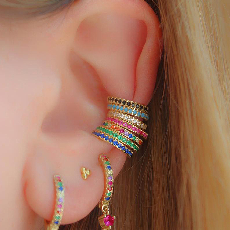أقراط أذن دائرية صغيرة الحجم ب - مراجعة Ear Cuff No Piercing وسعره