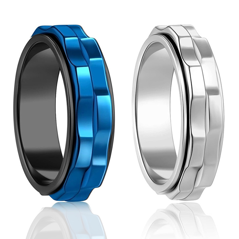 خاتم رجالي دوار من التيتانيوم  - مراجعة Titanium Steel Ring وسعره