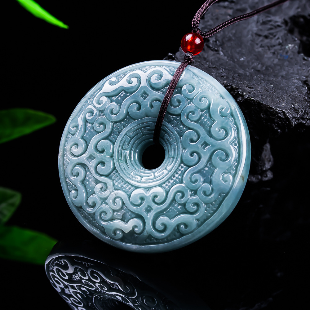 قلادة زهرة من اليشم البورمي ال - مراجعة Jewelry & Watches Sp Zo O وسعره