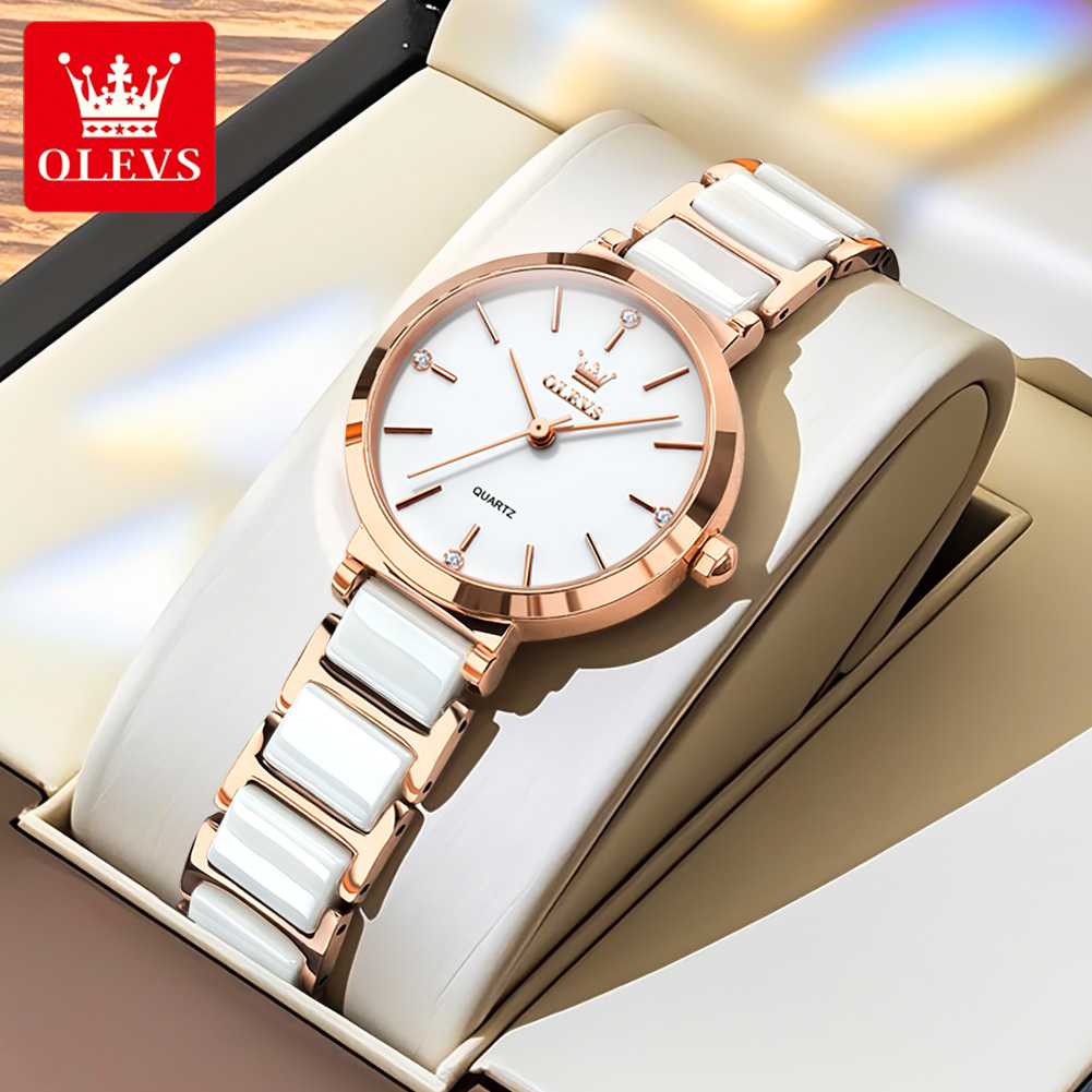 OLEVS ساعة نسائية 5877 ساعة كو - مراجعة Jewelry For Watches وسعره