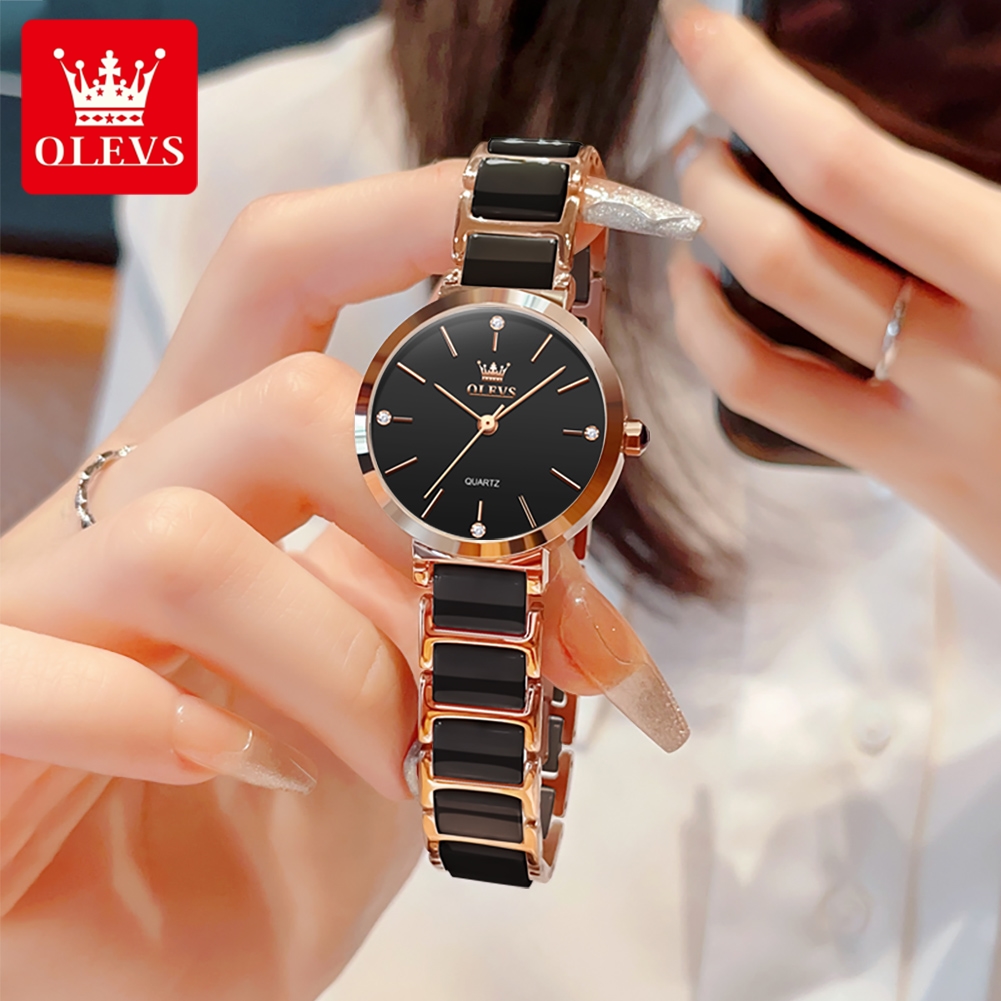 OLEVS ساعة نسائية 5877 ساعة كو - مراجعة Jewelry For Watches وسعره