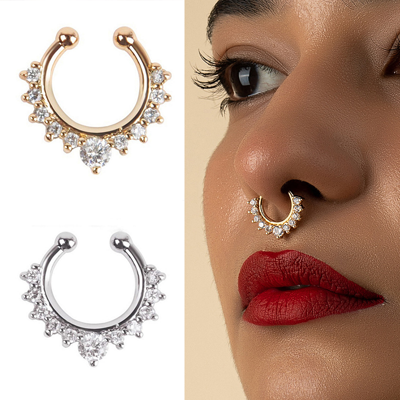 حلقات الأنف المزيفة على شكل حر - مراجعة Ear Cuff No Piercing وسعره