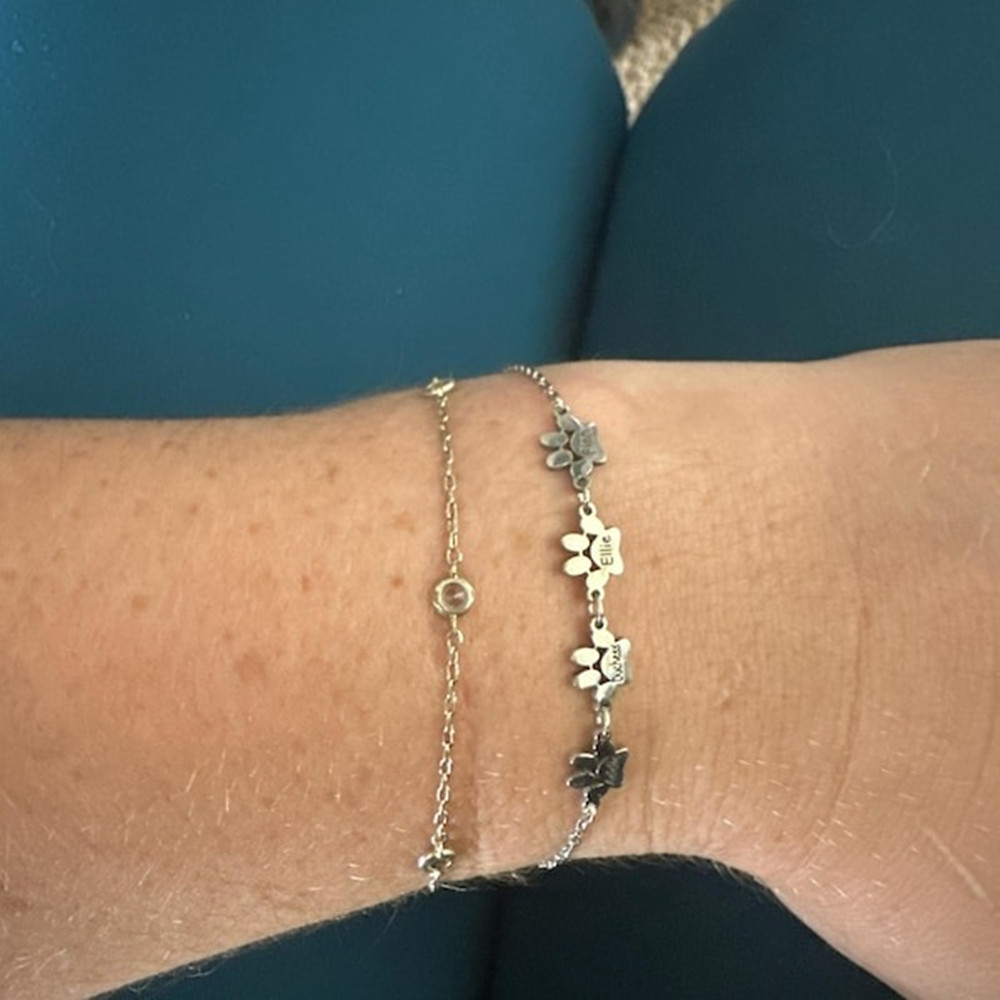 سوار كاحل مخصص بتصميم بصمة الح - مراجعة Anklet Foot Chain وسعره