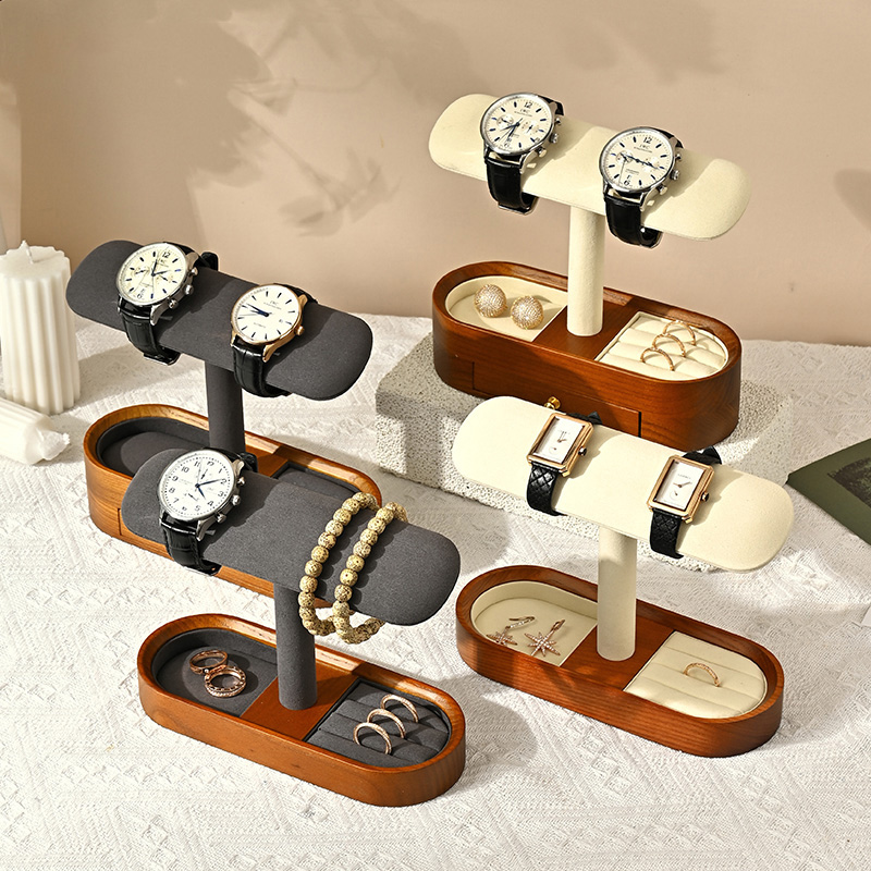 Oirlv خشب متين ساعة منظم الرف  - مراجعة Jewelry Organizer Watches وسعره