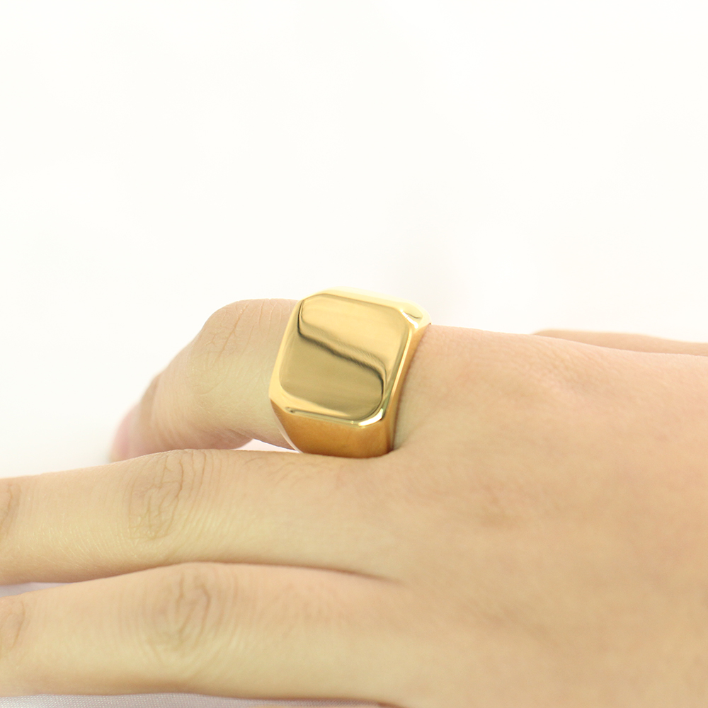 نقش مجاني جديد الفضة/الذهب/أسو - مراجعة Titanium Steel Ring وسعره