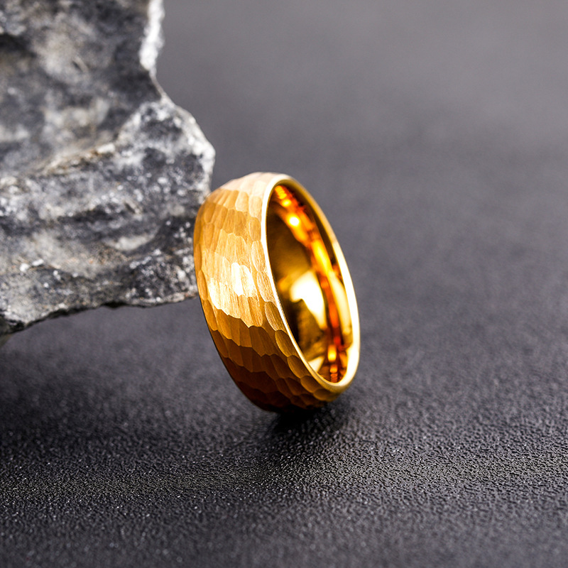 خواتم تيتانيوم مطروقة متعددة ا - مراجعة Titanium Steel Ring وسعره
