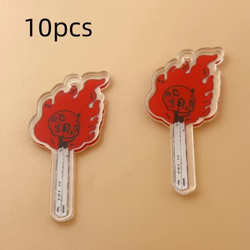 10 قطع من قلادات الجمجمة المصن - مراجعة Drop Earrings وسعره
