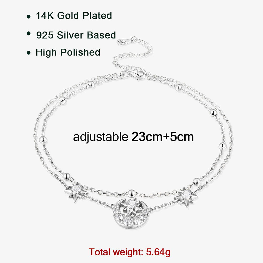 سلسلة كاحل APIR مرصعة بالمويسا - مراجعة Anklet Foot Chain وسعره