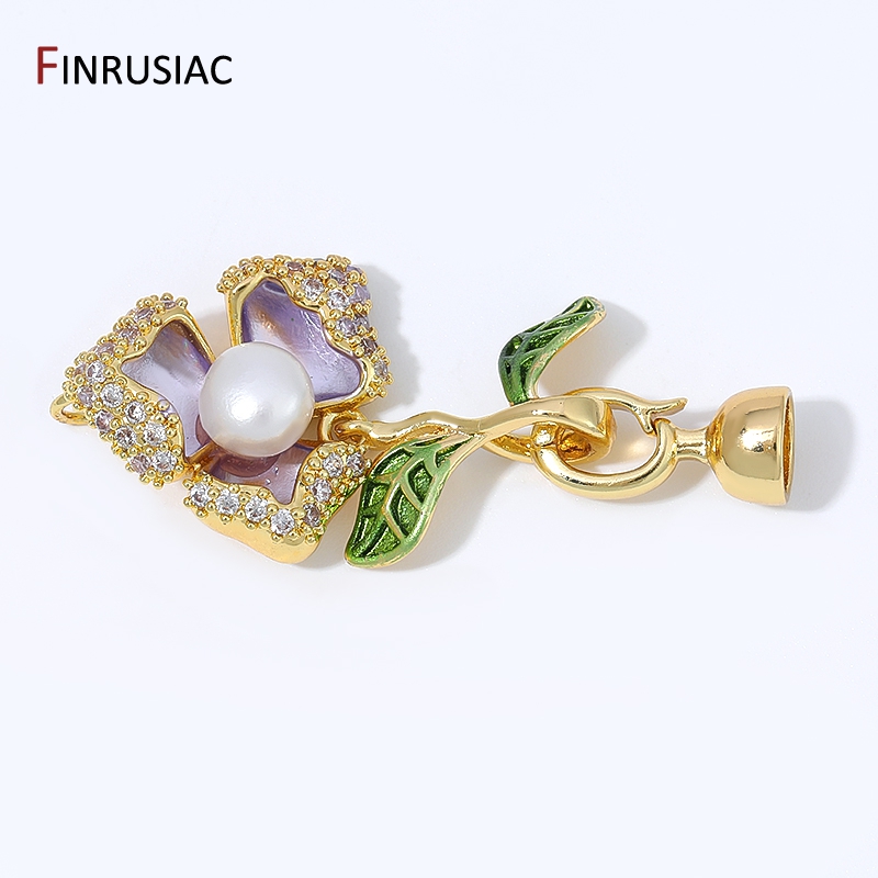 مشبك زهرة مطلي بالذهب عيار 18  - مراجعة Pearl Necklace وسعره