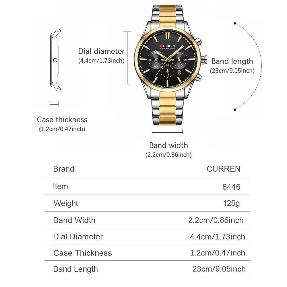 CURREN ساعات كوارتز كرونو رياض - مراجعة Jewelry For Watches وسعره