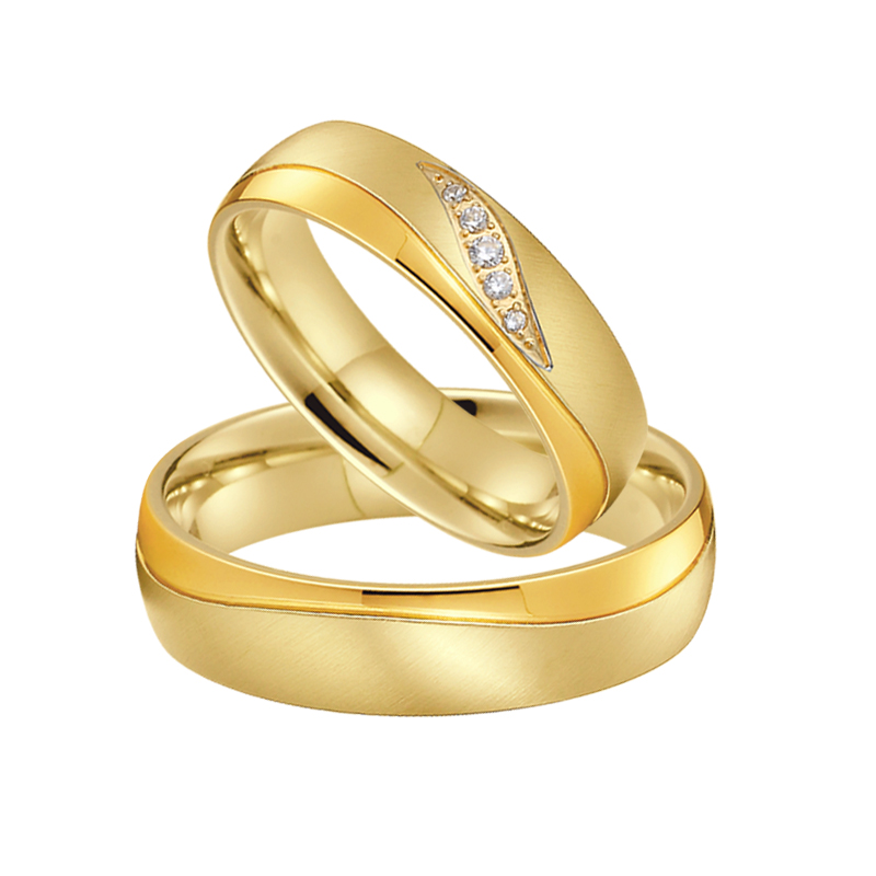 الموضة الغربية 24 كيلو مطلية ب - مراجعة Titanium Steel Ring وسعره