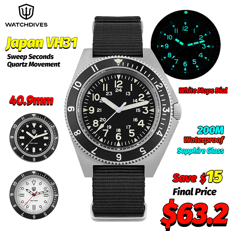 Watchdives WD1972 ساعة كوارتز  - مراجعة Jewelry For Watches وسعره