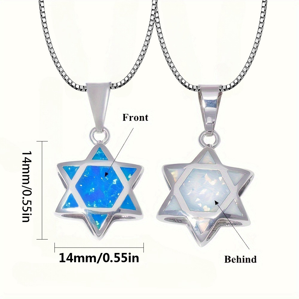 قلادة نجمة داود من حجر الأوبال - مراجعة Jewelry & Watches Sp Zo O وسعره