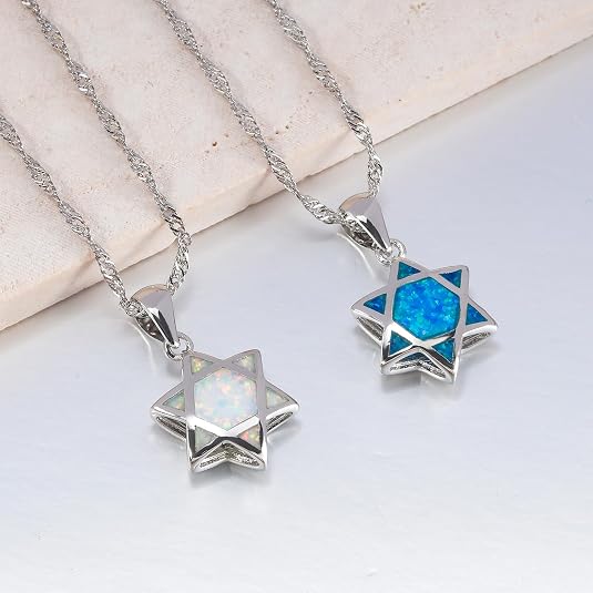 قلادة نجمة داود من حجر الأوبال - مراجعة Jewelry & Watches Sp Zo O وسعره